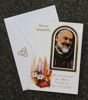 Sympathy Card, Padre Pio