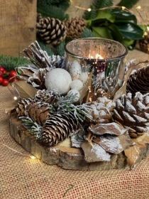 Natural candle Holder