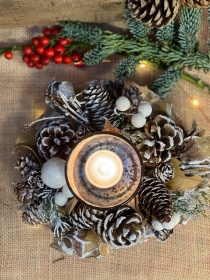 Natural candle Holder